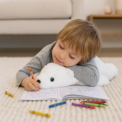 WEIGEDU Large Plush Polar Bear Stuffed Animal – 20" Soft White Cuddly Toy for Kids, Toddlers & Polar Bear Lovers – Adorable Sleeping Pillow Buddy for Bedtime, Travel & Gifting