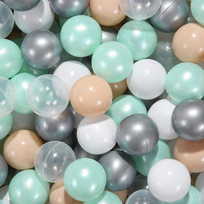 STARBOLO Ball Pit Balls for Toddlerss- 100 Pieces Crush Proof Plastic Toy Balls for Toddler Ball Pit, Ball Pit Play Tent, Baby Pool Water Toys, Kiddie Pool, Party Decoration, Photo Props
