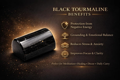 Healing Crystal Stones, 1.25-2.0" Large Reiki Healing Gemstones Natural Tumbled Polished Stones for Energy Witchcraft Therapy Meditation Black Tourmaline