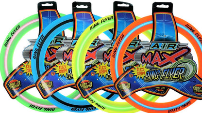JA-RU Zooma Ring Flyer for Kids (4 Units) 11.2 Inch Orange Flying Disc Pool Toy & Beach Games. Outdoor Kids Play Equipment. Disc Golf Yard Games, Orange-1029-4s