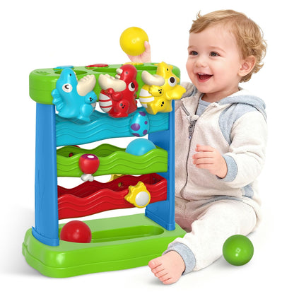 AuroTops Toys for Toddlers 1 2 3 Years Old Boys & Girls Musical Toy for Kids 12-18 Months Interactive Montessori Toys with Light & Sound,Christmas Birthday Gifts