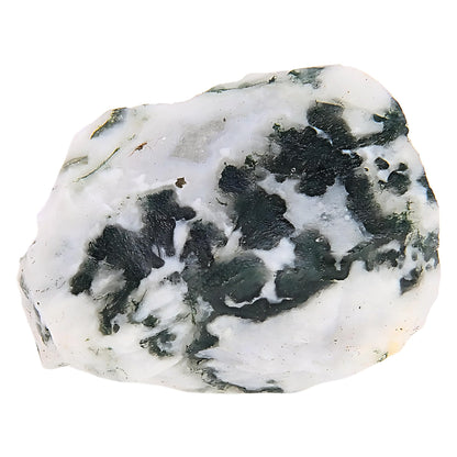 ANAYA AGATE Tree Agate 2 Pcs Raw Crystals Rough Gemstones w/Authenticity Card, Velvet Pouch - Large 1.25–2.0" Raw Stones for Tumbling, Cabbing, Polishing, Cutting Natural Healing Crystals for Home Decor, DIY Stones