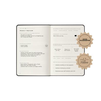 Full Focus Latte Linen Planner by Michael Hyatt - The #1 Daily Planner to Set Annual Goals, Increase Focus, Eliminate Overwhelm, and Achieve Your Biggest Goals - Hardcover