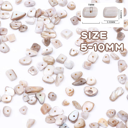 500 pcs Natural Chip Stone Beads Multicolor 5 mm to 8 mm Irregular Gemstone Healing Crystal Loose Rocks Bead Hole Drilled DIY for Bracelet Necklace Earrings Jewelry Making Craft