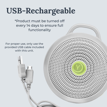 Yogasleep Hushh & Crush Resistant Travel Case, (2 Piece Set) Portable White Noise Sound Machine for Baby, 3 Soothing Natural Sounds, Noise Canceling for Sleep Aid, Office Privacy, & Meditation