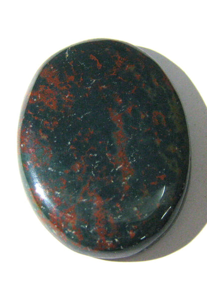 crystalmiracle Bloodstone Worry Stone Positive Energy Crystal Healing Thumb Stone for Metaphysical Powerful Health Wealth Reiki Protective Meditation Feng Shui Gifts for Men Women