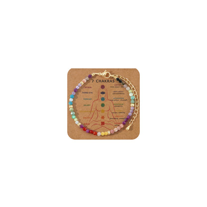 Winerbalaa 7 Chakra Bracelet for Women,Inspirational Healing Crystal Beaded Bracelets,Stress Relief Spiritual Gifts Jewelry Bracelets Sister Bestie Friendship