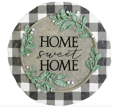 Carson Home 12729 Home Sweet Home Garden Stone, 8.25-inch Diameter