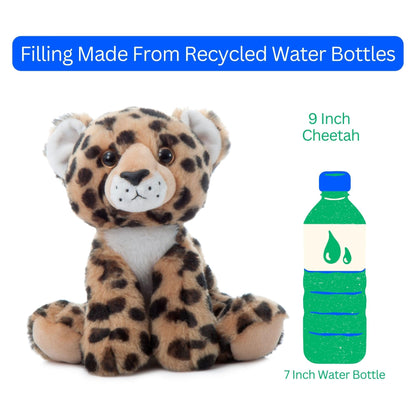 The Petting Zoo Cheetah Stuffed Animal, Gifts for Kids, Wild Onez Zoo Animals, Cheetah Plush Toy 9 inches