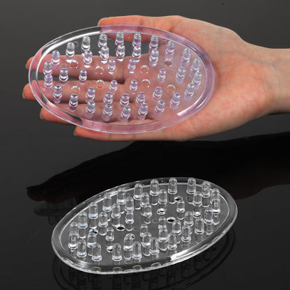 Matwsec 2PCS Plastic Soap Dish Clear Plastic Soap Holder for Bathroom Counter Shower Kitchen