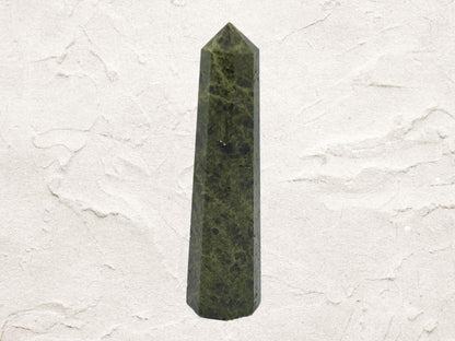 Green Tourmaline 3 Inch Gemstones Obelisk Tower Jumbo Facet Aura Rock Crystal Natural Polished Earth Wand Spirit