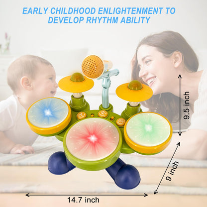 Drum Set for Toddlers 4+, Kids Drum Set Musical Instruments, Toys for 4 5 Year Old Boy Birthday Gifts
