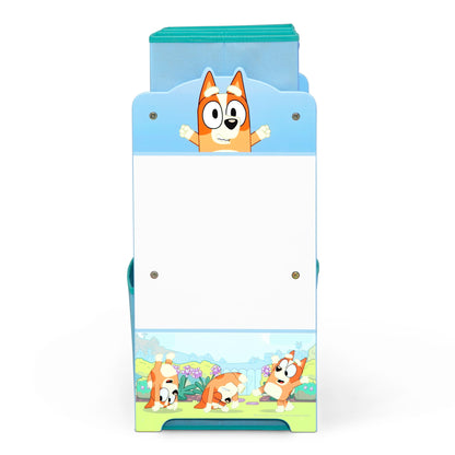 Delta Children - Bluey Design & Store 6 Bin Toy Storage Organizer - Greenguard Gold Certified, Blue