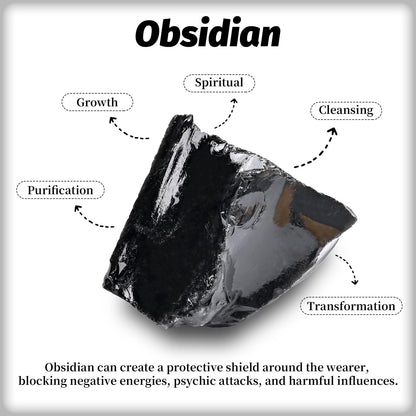 Obsidian Raw Stones 1PC,Gemstones Raw Stones and Healing Crystals,Hand Carved Natural Pocket Raw Stone for Decoration Tumbling,Garden(1.18"-1.97")