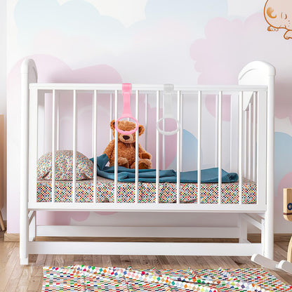 Baby Pull Up Rings for Playpen, Playpen Grippers and Assist Handles for Toddler Walking Training, Crib Standing Rings for Infant Playard, Nursery Accessories for Boy Girl, 4 Pcs