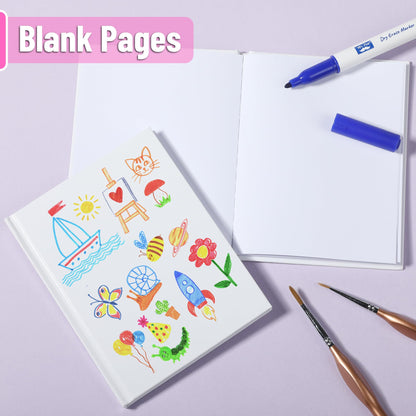 Mr. Pen- Blank Hardcover Books, 4.3" x 5.5", 40 Pages, 12 Pack, Blank Notebooks for Kids, Mini Notebooks for Kids