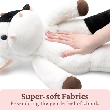 IKASA Big Cow Stuffed Animal Plush Toy,18" Large Soft Plushy Fluffy Toys, for Kids Girls Boys