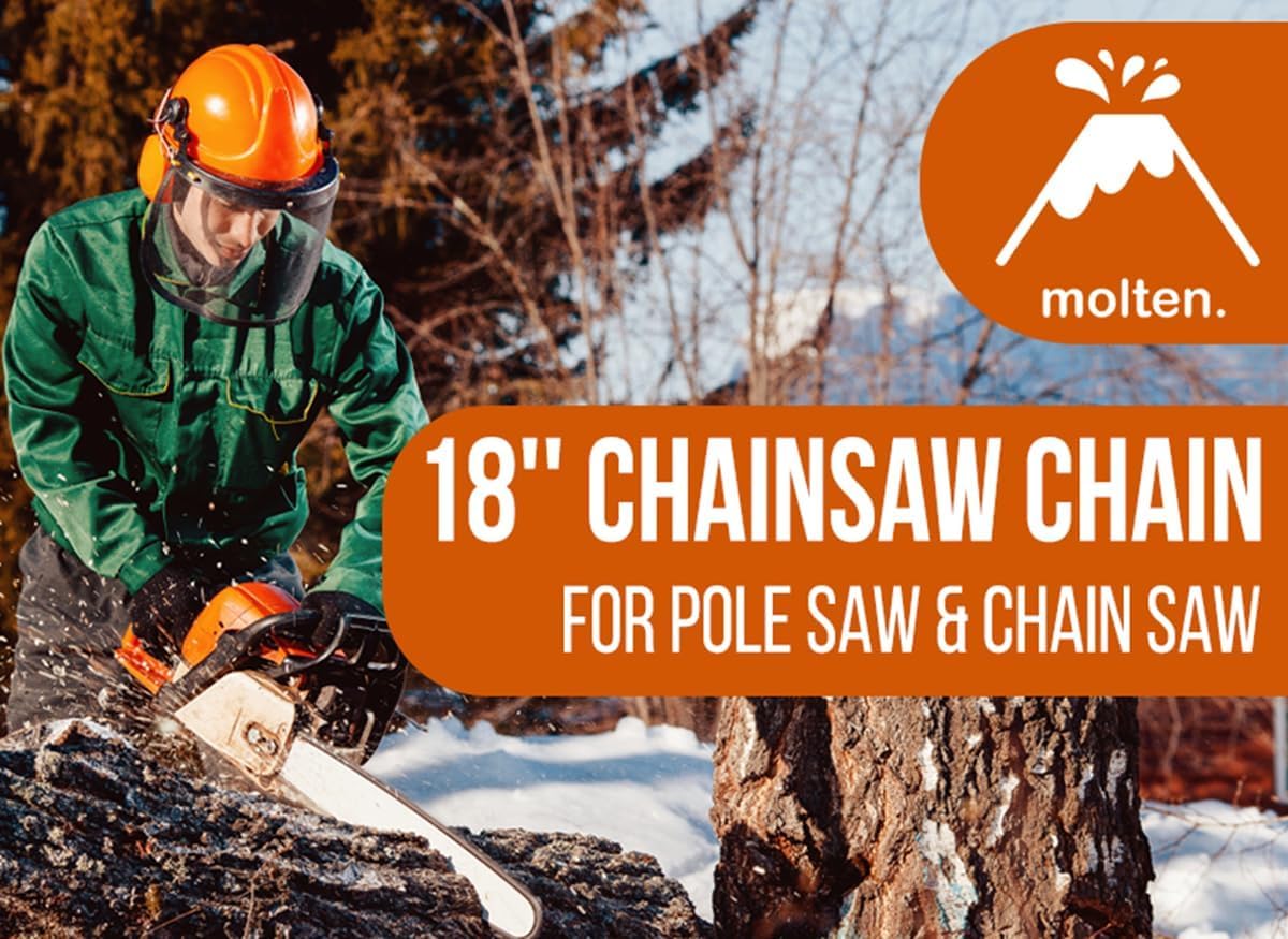 Stihl MS250 Chain 3 Pack 18 Inch Chainsaw Chain, Fits MS251 MS251C, .325'' Pitch .063'' Gauge 68 DL, Replaces 26RM3 68, 26RS 68, Oregon L68, 3639 005 0068 - Molten.