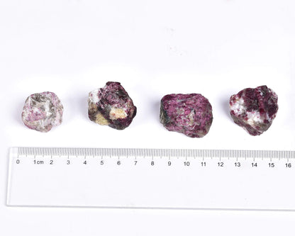 JIC Gem 12-16Pcs 0.7 Lbs irregular shape unpolished raw Madagascar natural Pink Tourmaline Quartz Crystals and Healing Stones,0.32KG Gemstone Crystal Bulk rough Stones