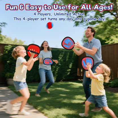 Sunrad Toss and Catch Ball Game Set, Kids Toddler Baseball Catch Ball Outdoor & Beach Toys for Family, Pool Beach Yard Camping Outside Game for Kids Age 3 4 5 6 7 8-12+, Birthday Gift for Boys Girls