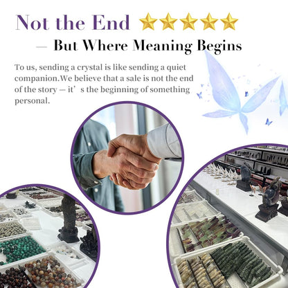 BAOHEN A Symbol of Healing – Amethyst Crystal Butterfly Healing Crystals Gifts for Women, Spiritual Decor, Crystals Healing Stones for Meditation and Transformation, Large 2"x2.1"