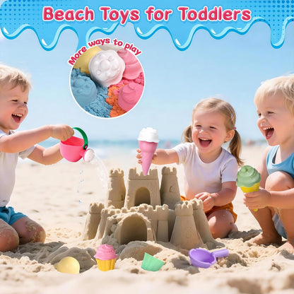 Bath Toys for Kids Ages 4-8 3-5 Toddler Bath Toys Bathtub Ice Cream Foam Maker Bubble Pretend Cake Play Set Water Toys Birthday Gifts for 2-4 5 6 Year Old Girls Boys