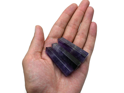 Amazing Gemstone Set of 4 Lapis Lazuli, Tiger Eye, Amethyst, Rose Quartz Crystal Towers - Natural Healing Crystal Point Obelisk for Reiki Healing and Crystal Grid (2 Inch to 3 Inch)