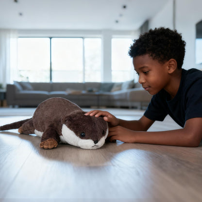 CSVBTRF Weighted Stuffed Animals, 4.1 lbs 18" Otter Plush Hugging Pillow, Otter Stuffed Animal Gifts for Kids Boys and Girls