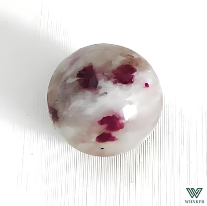 WHNKFB 8mm 50PCS Natural Watermelon Tourmaline Round Beads, Pink-Green Loose Gemstone Beads for Jewelry Making Craft - 6mm 8mm 10mm Options with Free Elastic Cord
