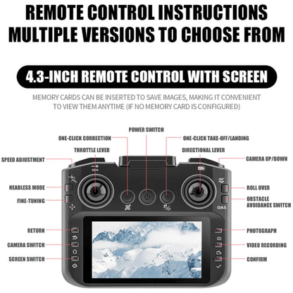 Drones for Kids 8-12 – Drone with camera for kids & Beginners,Kids drone with Fancy LED Lights, 4.3" Built-In FPV Screen, Three Batteries, Perfect Holiday & Birthday Gift, Indoor & Outdoor Quadcopter Toy