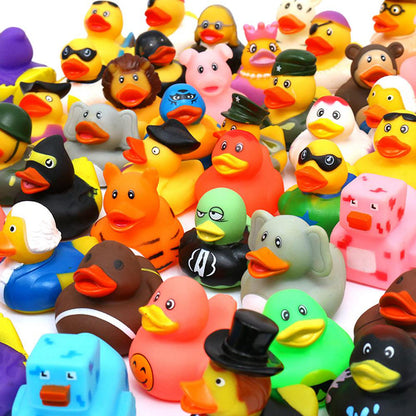 XY-WQ Rubber Duck 150 Pack for Jeeps Bath Toy Assortment - 2.3 Inch Bulk Floater Duck for Kids - Baby Showers Accessories - Party Favors, Birthdays, Bath Time, and More (50 Varieties)