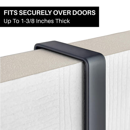 LYNK Professional® Home™ Over the Door Hooks - 9 Hook – Over the Door Coat Rack - Over the Door Hanger - Hanging Towels or Clothes - Bathroom, Bedroom, Laundry Room - Lifetime Ltd. Warranty, Black