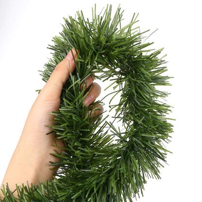 CCINEE 33ft Artificial Pine Garland, Green with, Perfect for Christmas Decor, Home Decor, Wedding, and More