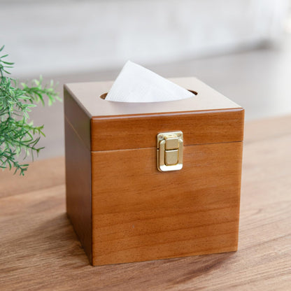 Wooden Square Tissue Box Cover with Lid, Decorative Cube Tissue Box Holder, Bathroom Accessories, Office Decor, Home Decor for Modern Farmhouse Classic Style