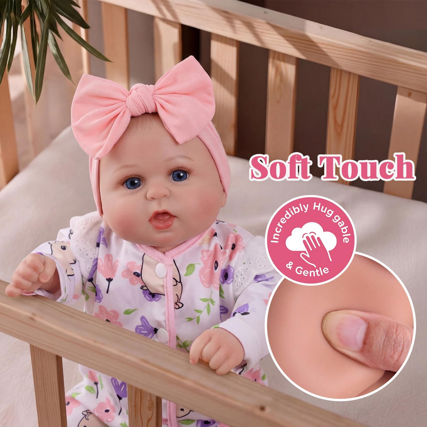 BABESIDE Reborn Baby Dolls 20 Inch Bailyn – Lifelike Realistic Baby Doll with Soft Cloth Body, Real Life Baby Dolls for Girls, Open Eyes Newborn Doll for Kids Age 3+