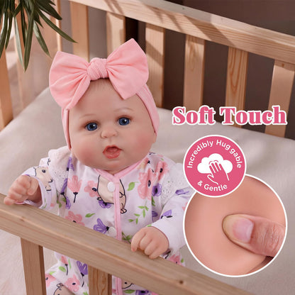 BABESIDE Reborn Baby Dolls 20 Inch Bailyn – Lifelike Realistic Baby Doll with Soft Cloth Body, Real Life Baby Dolls for Girls, Open Eyes Newborn Doll for Kids Age 3+