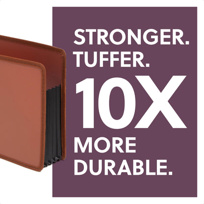 Smead Tuff Expanding Pockets, Set of 2 Poly Accordion File Organizers for File Folders, Straight-Cut Tab, 5-1/4 inch Expansion, Letter Size, Office Supplies, Document Organizer (73782)