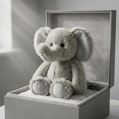 okegztoa Stuffed Animal Plush Toy Soft Plushie Cuddly Elephant Cute Plush Toy for Kids Toddlers Boys Girls Birthday Christmas Nursery Decor Party Favors