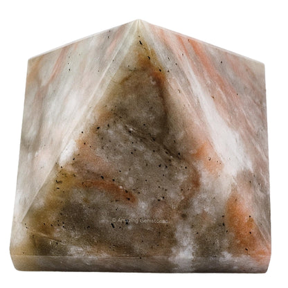 Amazing Gemstone Chrysoberyl Cats Eye Pyramid Crystal Healing Stones - 1.5" Great Pyramid Figurine of Natural Stone Pyramid for Meditation, Reiki, Chakra Balancing and Crystal Pyramids Grid