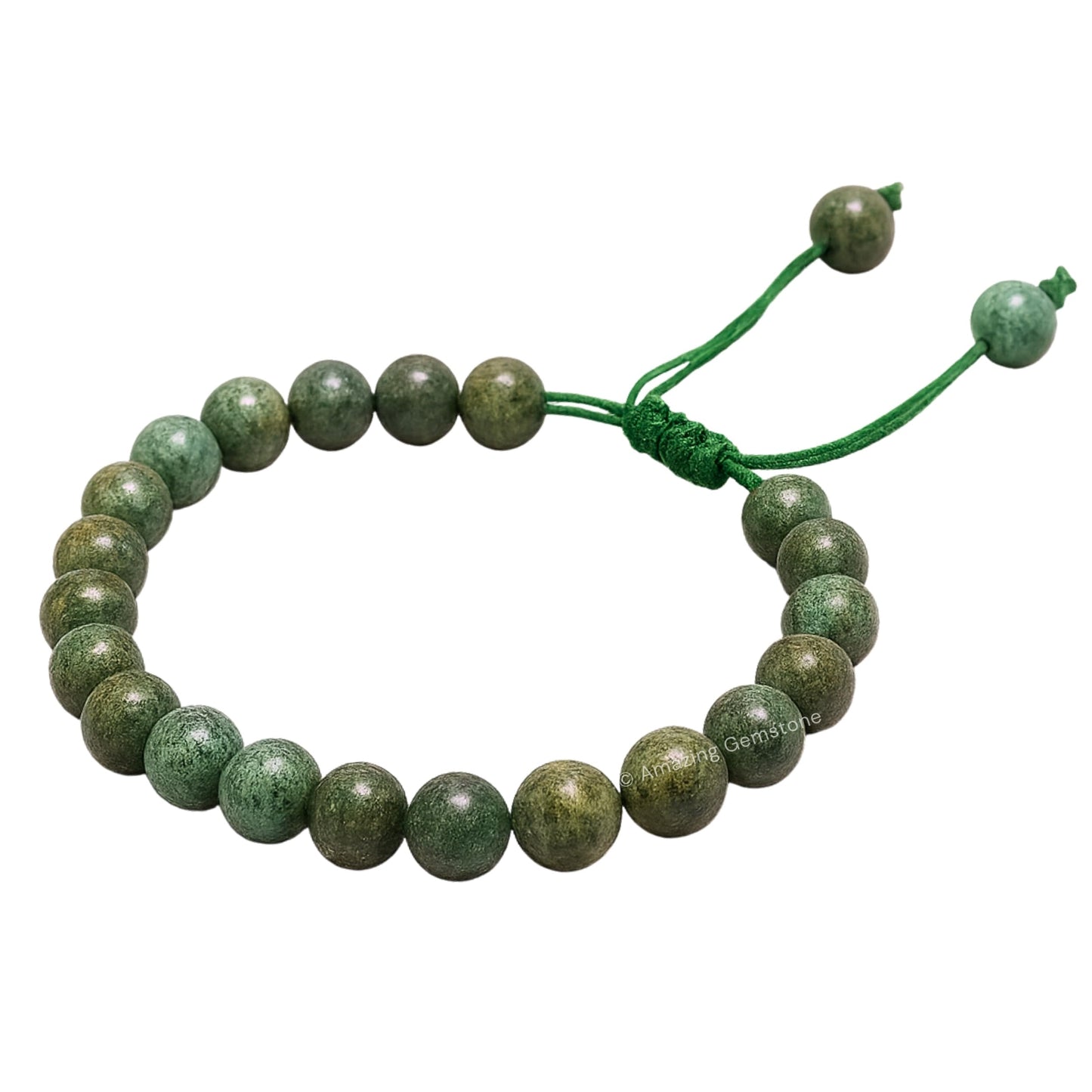 Amazing Gemstone African Turquoise Bracelet for Women Men's Gifts - Protection Healing Crystal Bracelet - 8mm Gemstone Beaded Adjustable Bracelet Pulseras Para Hombres Mujer Stocking Stuffers