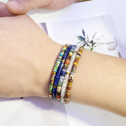 danytes Inspirational Bracelet for Women - Handmade Natural Stone Beaded Wrap Bracelet, Positive Energy Jewelry Gift for Her (King Stone＆Reminders)