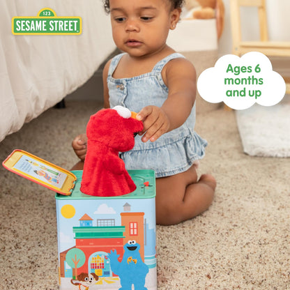 Kids Preferred Sesame Street Jack in the Box - Elmo Plush Toy for Toddlers 1-3, Developmental Toy