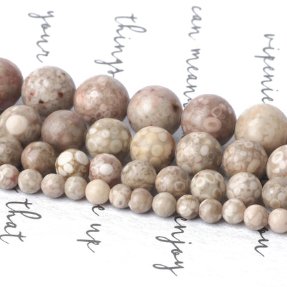 Yochus 60pcs Polish Maifanitum Beads，6mm Healing Power Natural Stone Round Loose Gemstone Beads for Jewelry Making Earring Necklace DIY Crafts