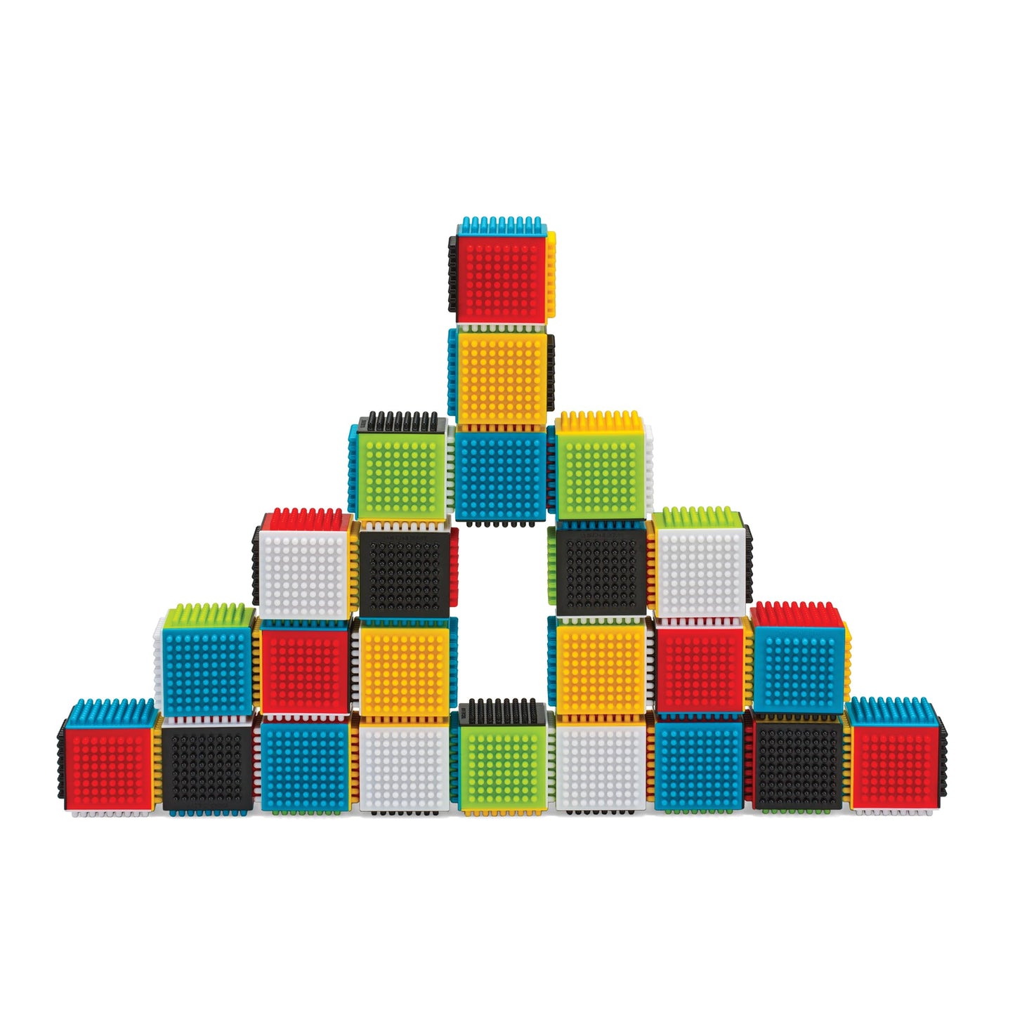 Infantino Ball Tower & Sensory Blocks Set - Educational Baby Toys, Hand-Eye Skills, Cause & Effect, Easy Grip Building Blocks
