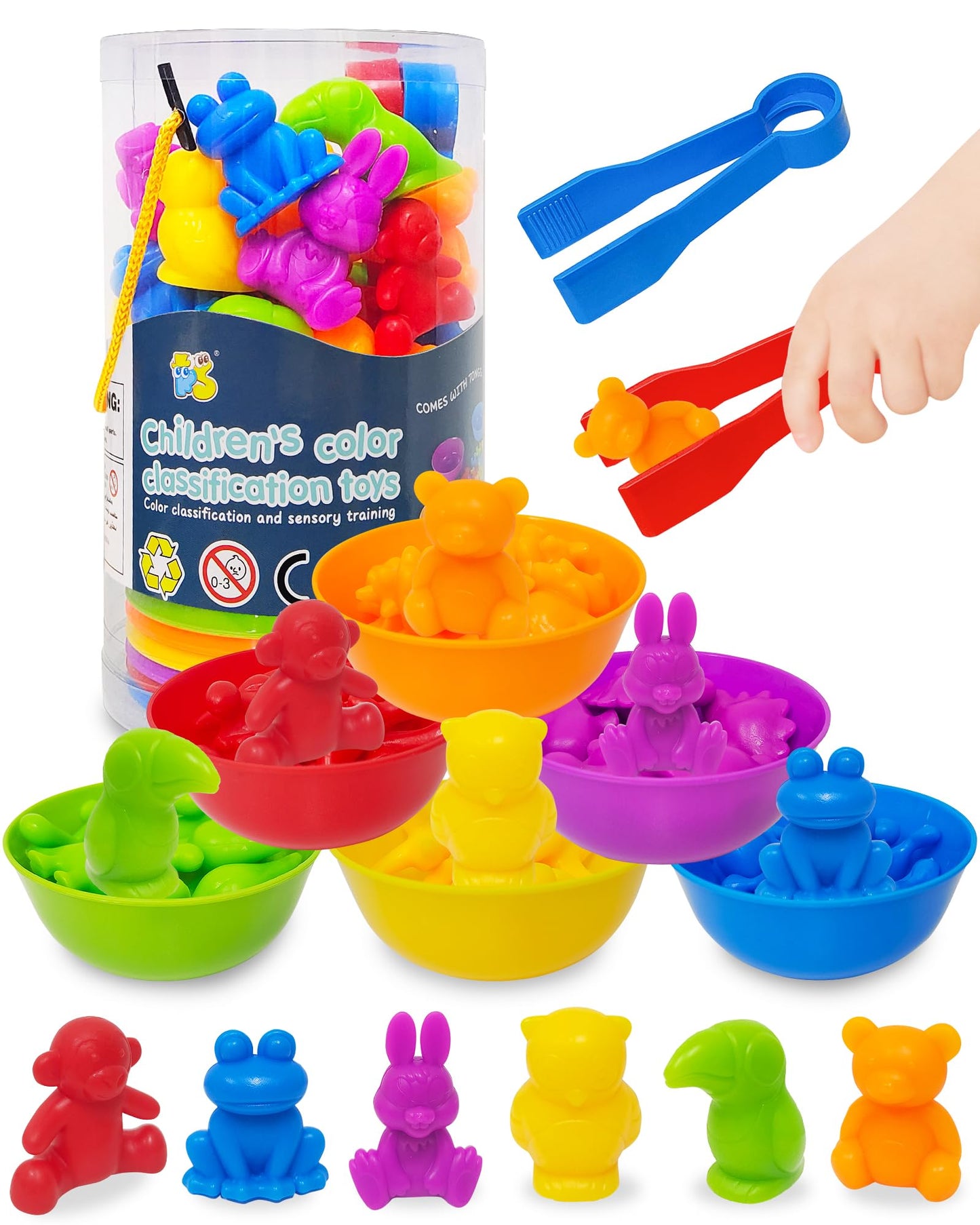 Yetonamr Counting Dinosaurs Montessori Toys for 3 4 5 Years Old Boys Girls, Toddler Preschool Learning Activities Toy for Kids Ages 3-5, 4-8, Birthday Gifts Sensory Toys