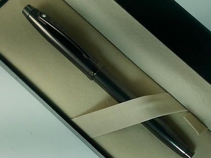 Sheaffer 100 E9375 Pearlescent Dark Gray Gunmetal with PVD Appointments Pen | Premium Gray Pen | Premium Pen Gift box (Fountain (Medium))