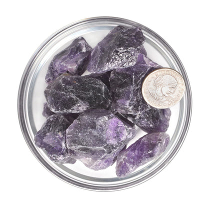 Justinstones 1/2LB Large Raw Amethyst Natural Crystal Healing Stones Rock Collection