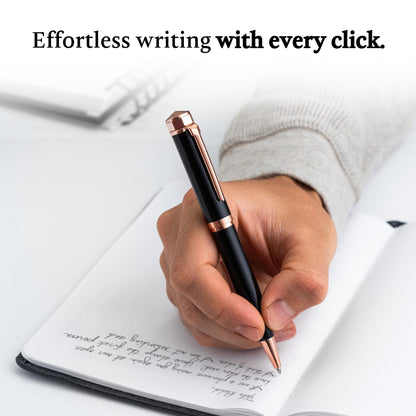 Ellington Pens Luxury Ballpoint Pen – Premium Quality, Smooth Writing Experience, Elegant Design, Includes 2 Ink Refills (Black & Blue) – Ideal for Professionals and Gift Giving
