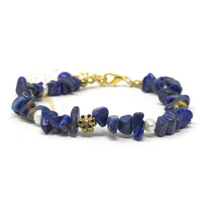 Shop My Arts Lapiz Lazuli Bracelet for Women - Birthday Gifts for Women Mom with Authentic Crystals and Healing Stones