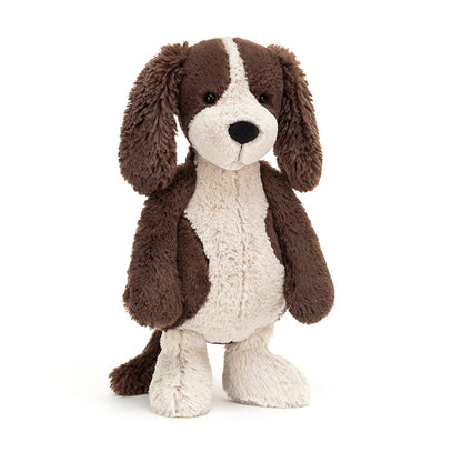 Jellycat Bashful Fudge Puppy Stuffed Animal, Medium 12” - Dogs & Puppies Plush Toy - Classic Children's Gift